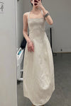 SWAYING/KNIT Knitted Panel Skirt SW22SSL53 Beige/White PS48